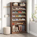 Ljojo™ 9-Tier Wood Shoe Storage Cabinet for 40-45 Pairs, 70.8'' Tall with Open Shelves