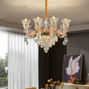 French Crystal Chandelier Luxury Living Room Candle Lamp Ljojo