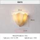 LED Glass Amber Petal Wall Lamps for Bedroom Home Decoration by Ljojo
