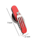 Ljojo 4-in-1 Stainless Steel Camping Utensils Set