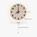Ljojo LED Travertine Wall Sconce Lamp with Pull Chain Switch