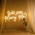 Ljojo™ Neon Light Proposal, Illuminated Logo, Wedding & Engagement Decoration
