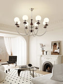 Ljojo Minimalist French Style Chandelier for Living Room Master Bedroom Lighting Fixtures