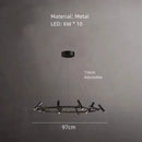 LED Chandelier Metal Suspension Light Fixtures Minimalist Dropshipping for Dining Kitchen Bedroom LED by Ljojo