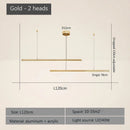 Ljojo Modern Nordic LED Pendant Lamp Chic Aluminum Golden Black Dining Room Fixture