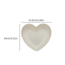 Ljojo Love Bone Plates Set - 5pcs PP Material Reusable for Kitchen, Picnic, Camping