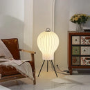 Wabi Sabi Style Japanese Silk Floor Lamp for Living Room by Ljojo