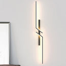 LED Wall Lamp Modern Long Bar Scone Minimalist Lighting Living Room Bedroom Decor Ljojo