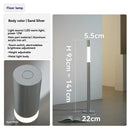 Ljojo Minimalist Silver Floor Lamp Nordic LED Standing Adjustable Reading Light Home Decor