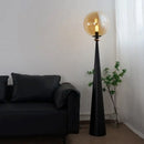 Glass Floor Lamp: Modern Luxury Standing Lamp for Artistic Bedside, Sofas, Salon - Ljojo