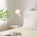 Ljojo Minimalist LED Bedside Wall Lamp Modern Simple Living Room Black White Sconces