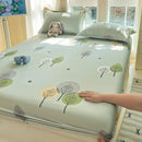 Ljojo 100% Cotton Mattress Protector Cover - Single Piece, Non-slip, Dustproof