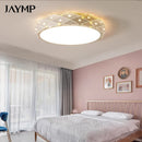 Ljojo LED Ceiling Light: Remote Dimmable Modern Chandelier for Bedroom, Living Room & Hallway