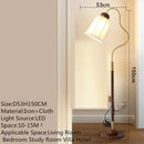 Contemporary Floor Lamp LED Retro Standing Light Luxury Living Room Bedroom Villa Hotel Elegant Decor Creative Study - Ljojo