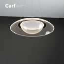 Ljojo Modern Circular Pendant Light Fixture for Minimalist Bedroom and Living Room Decor
