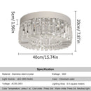Crystal Ceiling Lamp Modern Chandelier LED Light Fixture by Ljojo for Bedroom Living Room.