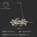 Ljojo Luxury Crystal Ceiling Chandelier Gold | Elegant Bedroom Dining Room Lighting