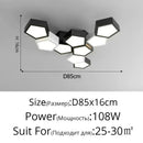 Nordic Designer LED Ceiling Lamp with Remote Dimming - Modern Lustres for Living Room and Bedroom by Ljojo