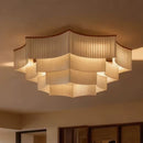 Ljojo Medieval Retro Fabric Living Room Ceiling Chandelier - LED Lighting for Home Decor