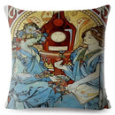 Beige Art Nouveau Gallery Cushion Cover for Home Decor - Ljojo