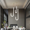 Ljojo Acrylic Ball Chandelier Necklace Pendant Light for Living Room Dining Kitchen Home Decor.