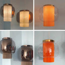Ljojo Minimalist Glass Pendant Lamp Retro LED Hanging Light Fixture for Restaurant and Living Room
