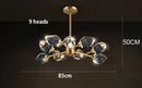 Axxya Crystal Chandelier: Luxury Living Room & Bedroom Pendant Light