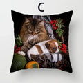 Cat Pattern Cushion Cover 45x45cm - Ideal Sofa & Home Decor Gift by Ljojo
