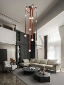 Ljojo Marble Designer Belt Pendant Light: Dimmable Luxury Chandelier