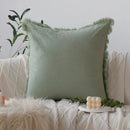 Ljojo Light Green Tassel Cushion Cover - Nordic Style Living Room Decor