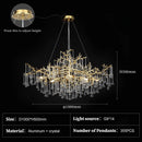 Luxury Gold Tree Branch Teardrop Crystal Chandelier Modern LED Home Decor by Ljojo