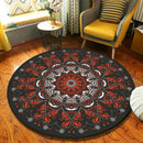 Ethnic Mandala Round Carpet for Living Room Decor by Ljojo