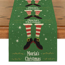 Christmas Shoes Snow Point Table Runner by Ljojo - Farmhouse Dining & Wedding Party Decor