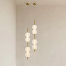 Ljojo Vertical Glass Chandelier Pendant Lamp for Bedroom and Living Room Decor