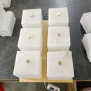 Ljojo Marble Alabaster Ceiling Lamp: Modern, Simple, All-Copper for Living Room, Bedroom, Study, Dining Room
