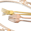 Ljojo 24-Piece Black Stainless Steel Cutlery Set Flatware Tableware Silverware Kit