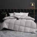 Ljojo Luxe Goose Down Quilt | Fluffy Queen King Size Duvet with Cotton Shell
