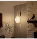 Japanese Style Imitation Silk Swing Arm Wall Lamp for Bedroom Study by Ljojo