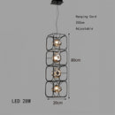 Modern Minimalist LED Pendant Light Fixture Glass Chandelier Kitchen Dining Room Designer Home Decor - Ljojo