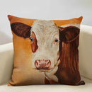 Ljojo Linen Farm Animals Cushion Cover 45x45CM - High-quality Bedroom Decor
