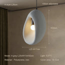 Nordic Wabi-sabi Irregular Pendant Lights for Living Room by Ljojo