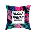Flamingo Flower Rainforest Cushion Cover with Tropical Plant Animal Pattern by Ljojo