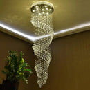 Ljojo Luxury Spiral Crystal Chandelier for Modern Interior Design