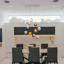 Ljojo Bubble Pendant Light Fixture Colored Glass Modern LED Dimmable Atmosphere Lighting