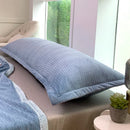 Couple Flannel Fleece Pillowcase Set, 120x48cm, Grey, Ljojo Brand