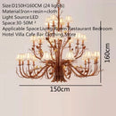 Modern LED Chandelier Pendant Light for dining kitchen island villa restaurant luster luminaire by Ljojo