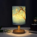 Ljojo LED Square Decoration Table Lamp Simple Chinese Style Dimmable Night Light EU Plug