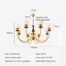Ljojo Retro Medieval Chandelier American Vintage Rustic Pendant Light Fixture