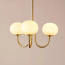 French Simple Girl's Room Chandelier Lamp | Pink Medieval Bauhaus Pendant Light by Ljojo