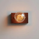 Ljojo Walnut Wood Retro LED Wall Lamp Stylish & Energy Efficient Lighting for Foyer Bedrooms